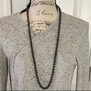 🌺 Black metallic pearl necklace - final price